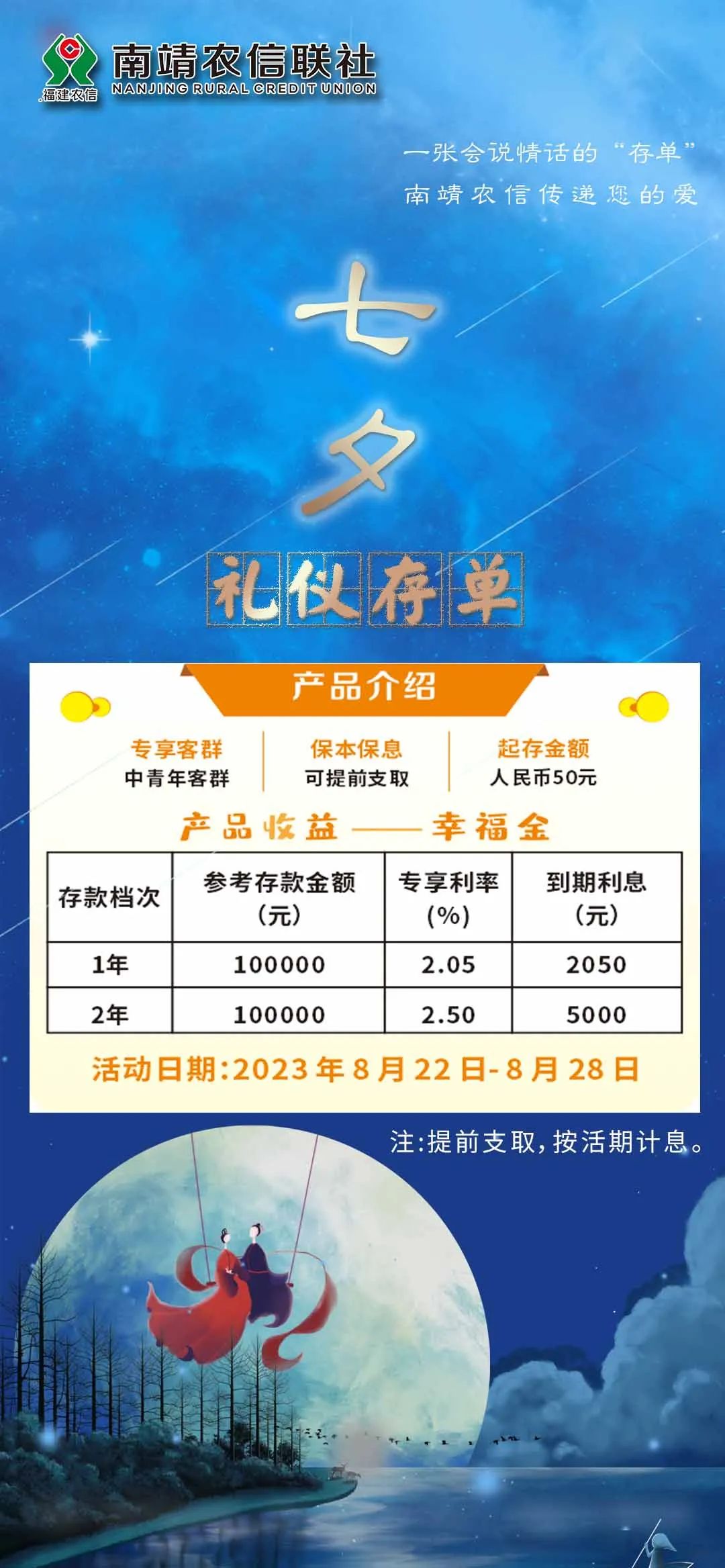 七夕有禮 | 愛TA，就存一個愛情存單